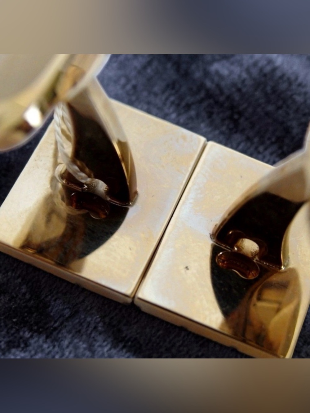 Celine Triomphe Two-Tone Cufflinks ✨🤩 - Picture 9 of 10